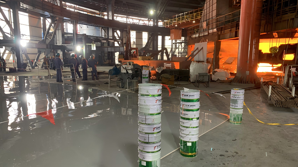 富萊德地坪漆在寶武鋼鐵冶煉廠地面等重工業領域的成功應用