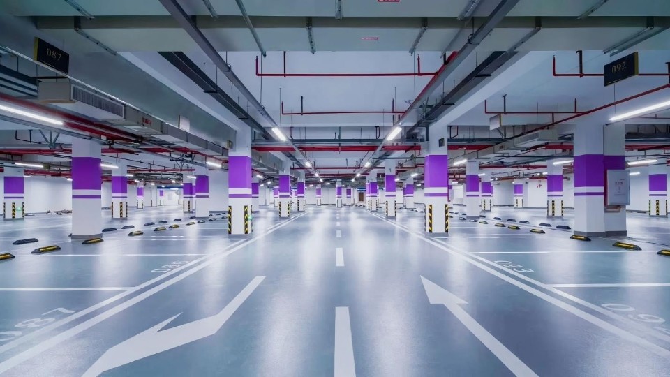 ?富萊德三涂系統,住宅小區地下停車場地面防滑升級方案