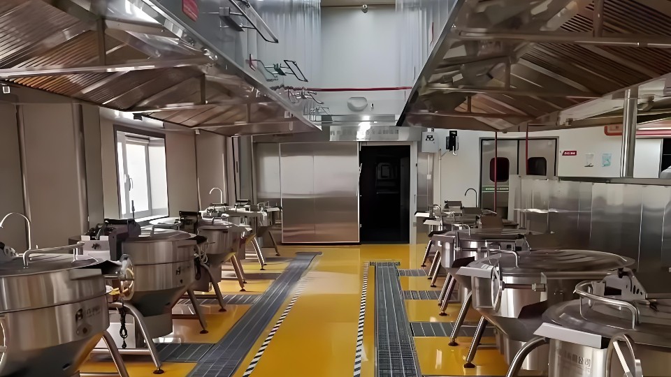 中央廚房地坪翻新解決方案｜富萊德專業防滑耐磨防腐地坪漆